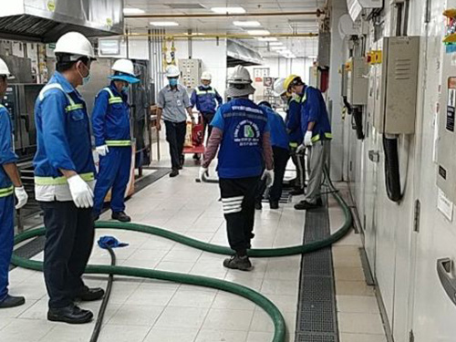 Non-hazardous industrial sludge collection and treatment service